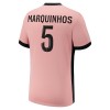 Maglia ufficiale Paris Saint Germain Marquinhos 5 Alternativa 2024-25 per Bambino